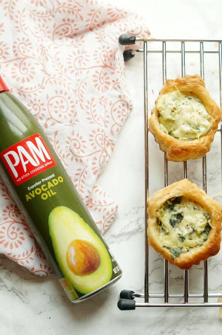 Spinach and Artichoke Puff Pastry Cups