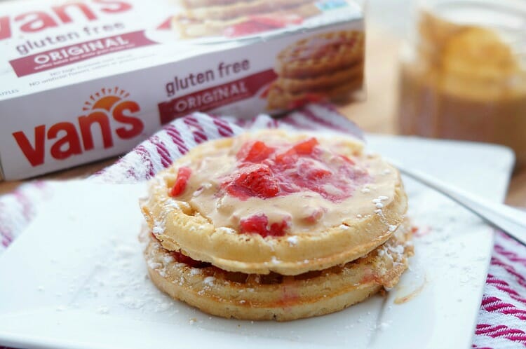 Peanut Butter and Jelly Waffles