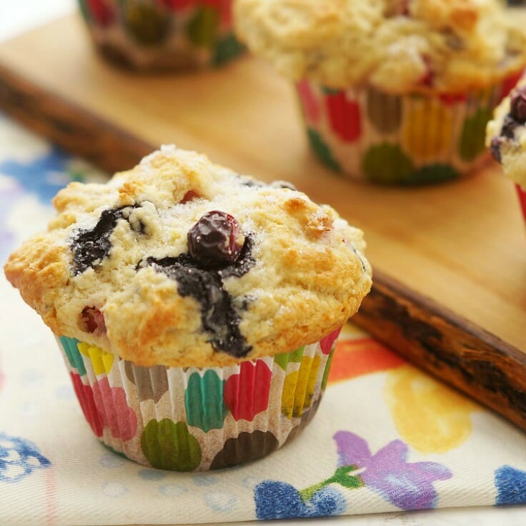 Easy Mixed Berry Muffins