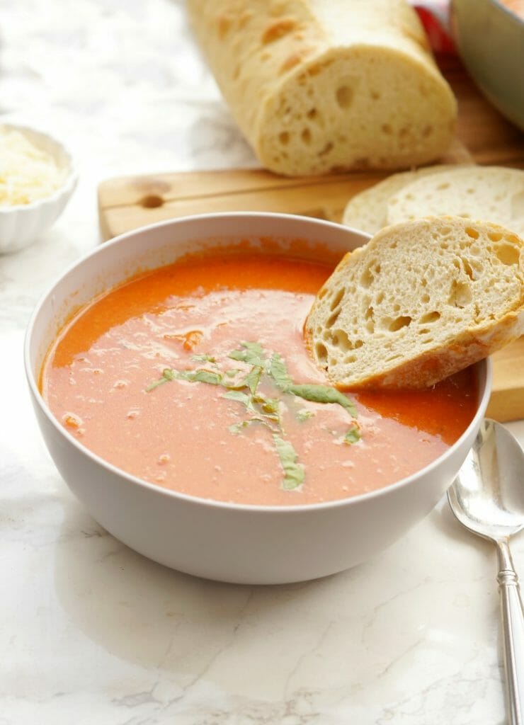 Roasted Tomato and Parmesan Soup