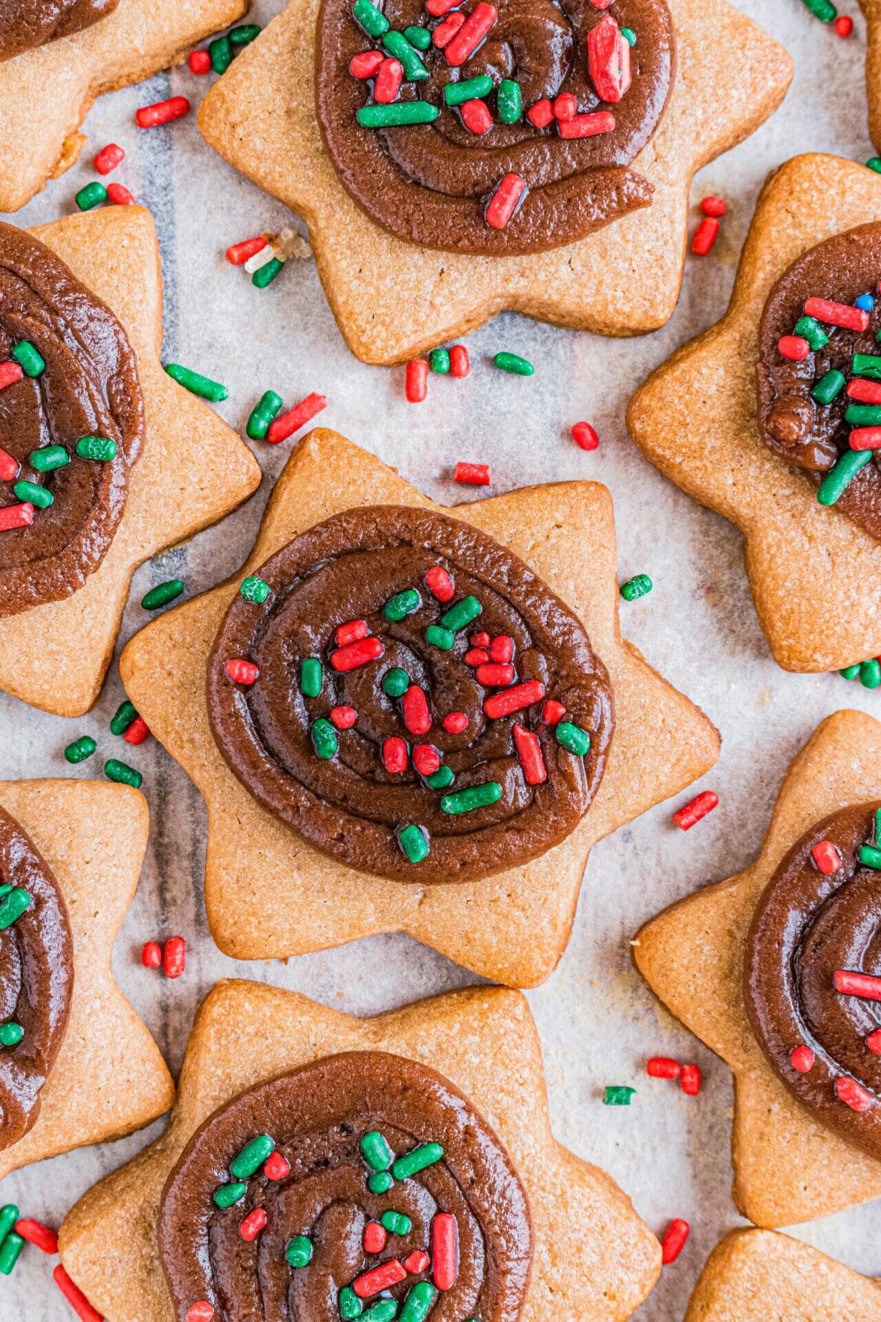 Nutella Frosted Brown Sugar Cookies