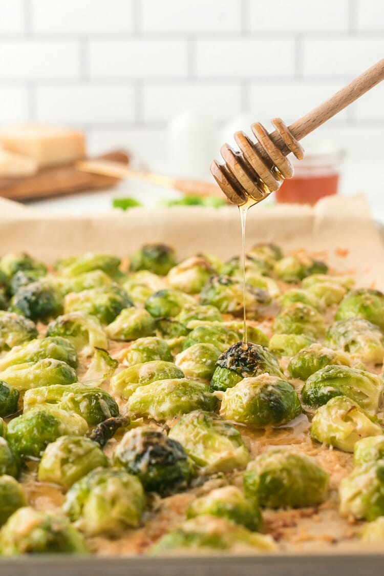 Roasted Brussel Sprouts with Parmesan 