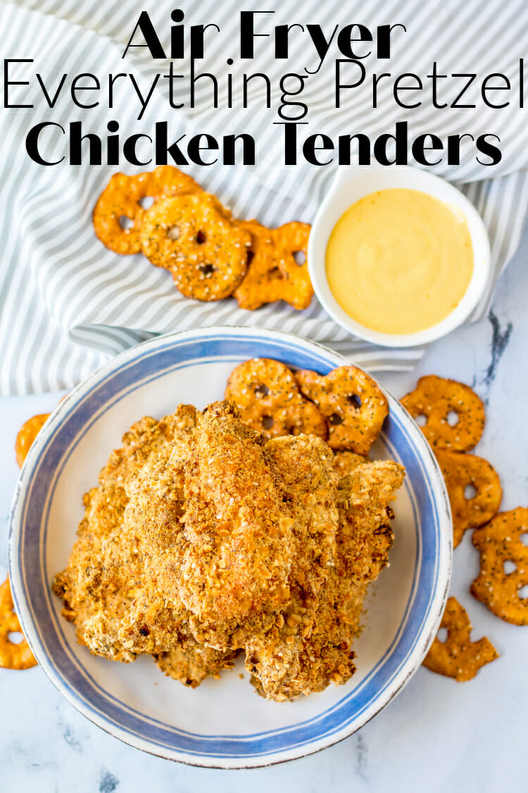 Air Fryer Everything Pretzel Chicken Tenders