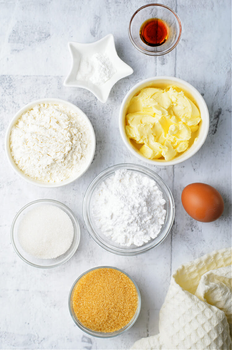 Ingredients for Homemade Golden Oreos