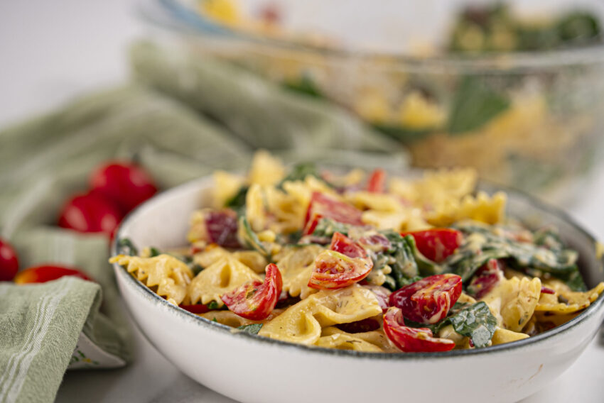 Close-up of this potluck side dish idea