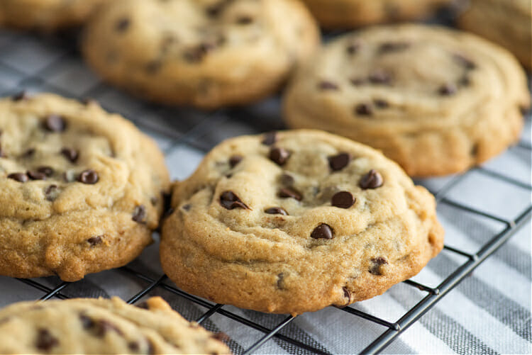 Caramel Stuffed Chocolate Chip Cookies