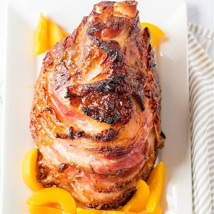 Peach Glazed Spiral Ham Recipe