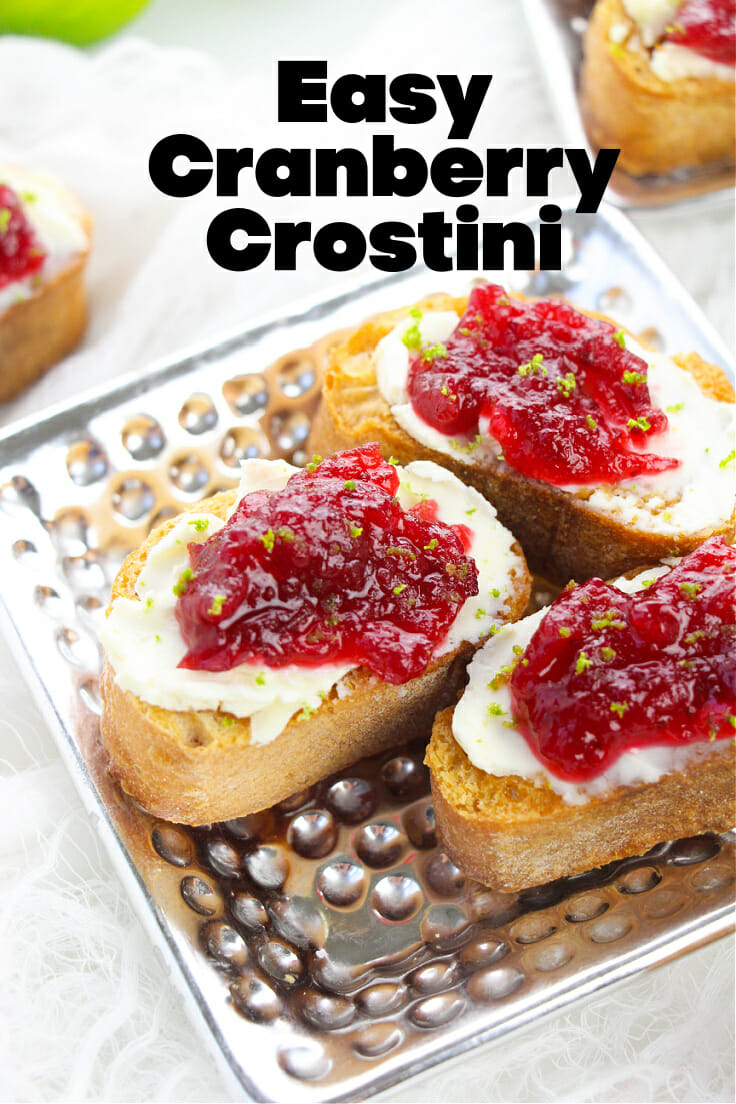 Easy Cranberry Crostini Recipe