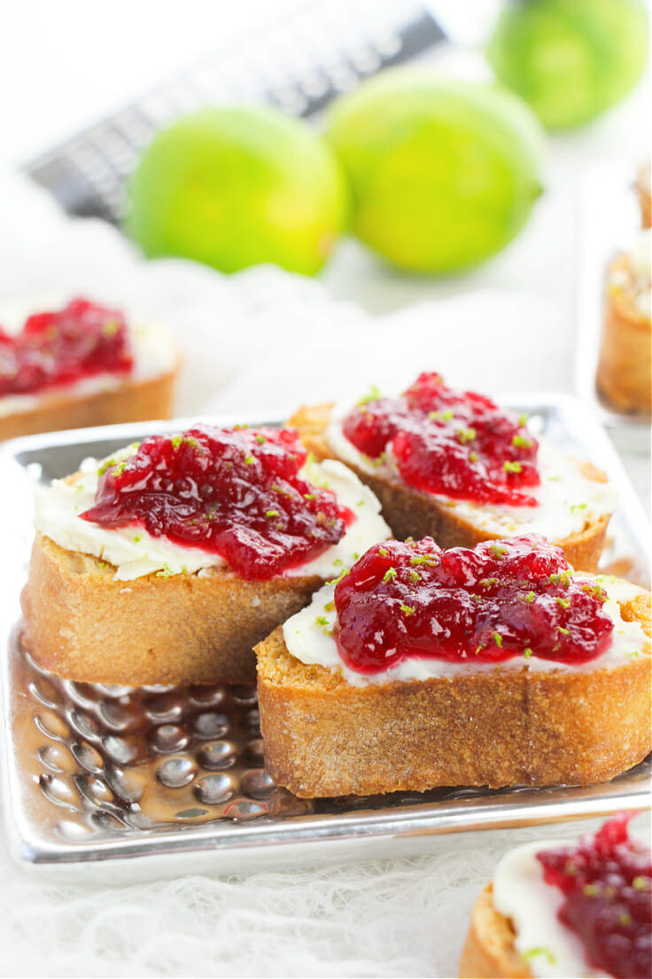 Easy Thanksgiving Appetizer Recipe Cranberry Crostini
