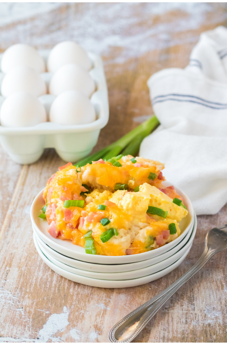 Slow Cooker Ham and Cheese Breakfast Casserole