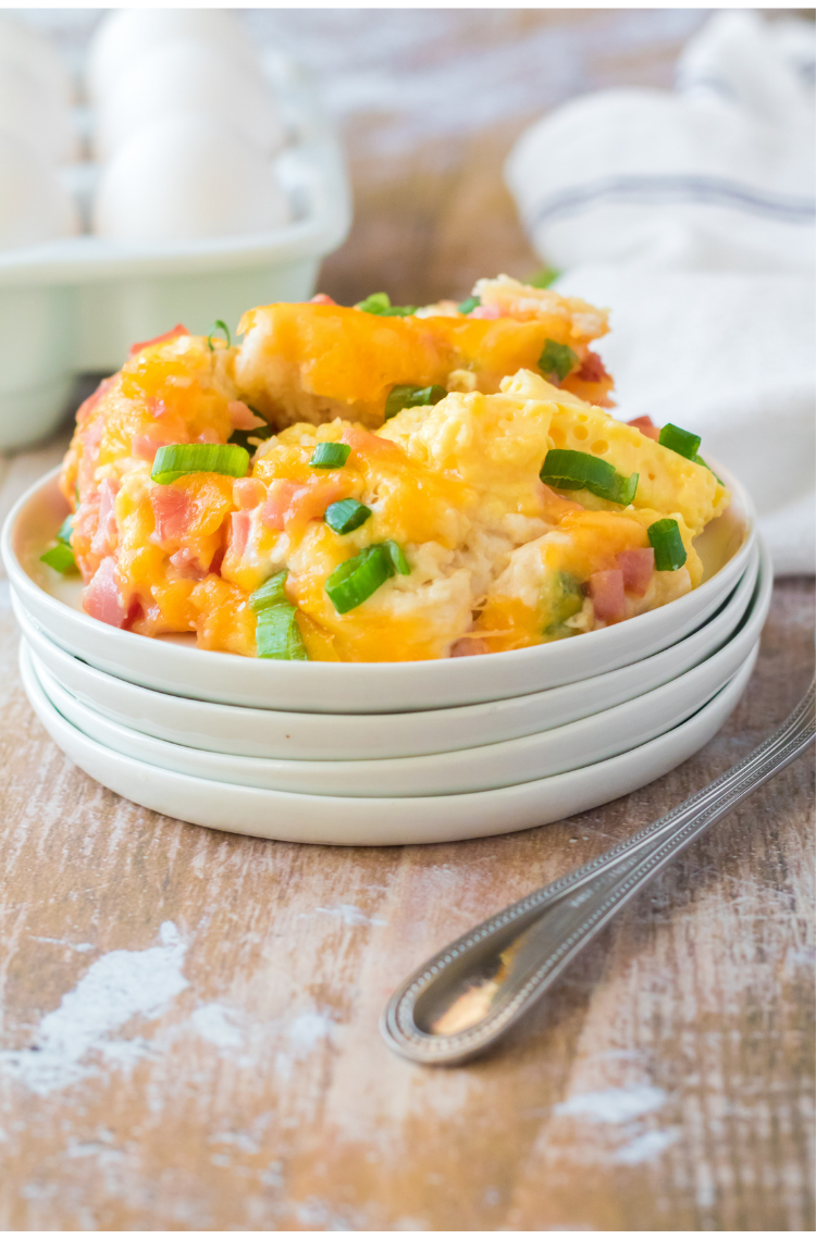Ham and Cheese Breakfast Casserole in the Crock Pot