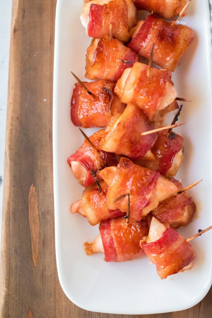 Bacon Wrapped Chicken Bites