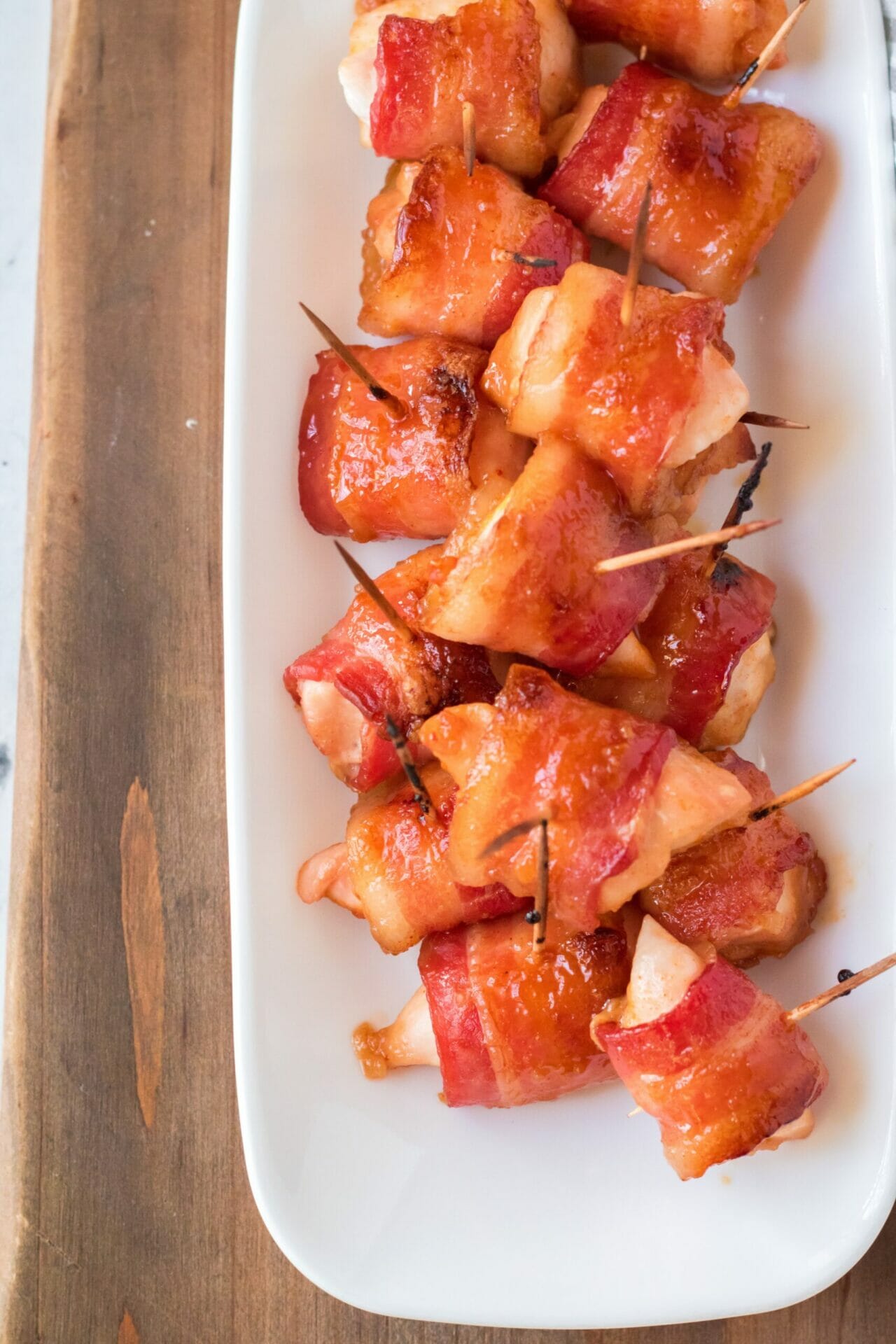 Bacon Wrapped Chicken Bites Appetizer Recipe