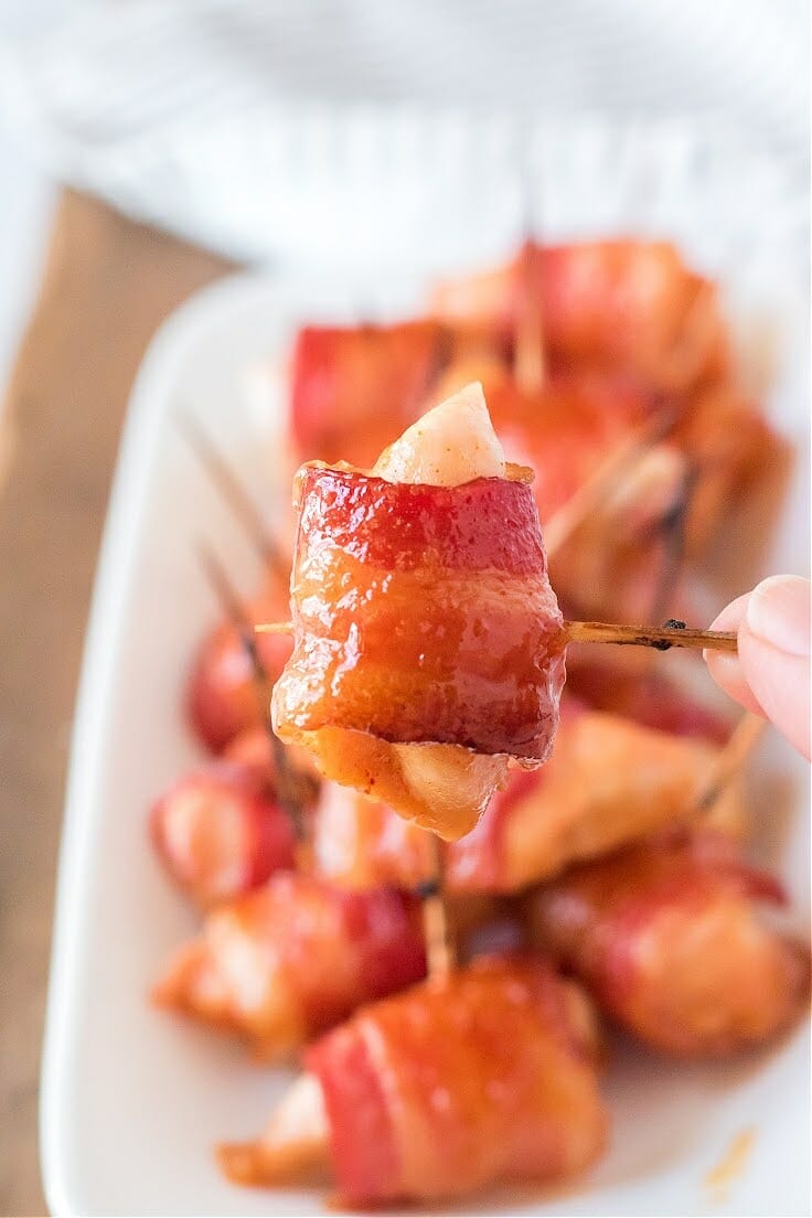 Bacon Wrapped Chicken Bites 