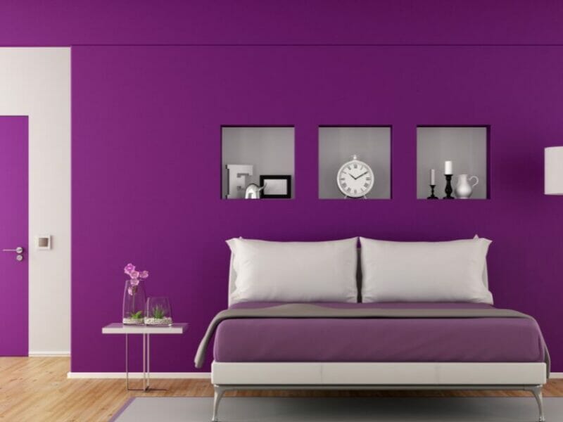 two colour combination for bedroom walls