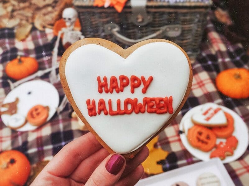 white and red love heart ornament
