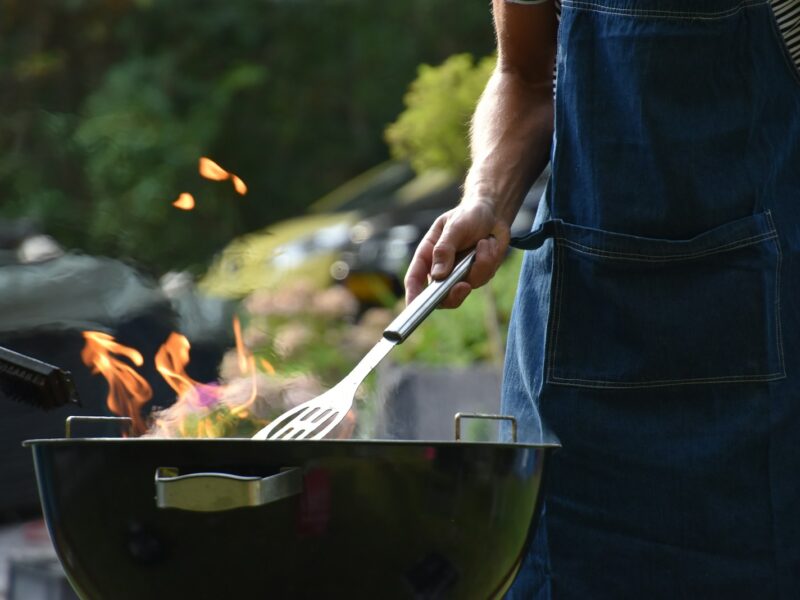man grilling outdoor