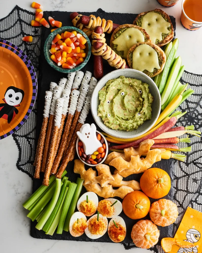 Halloween snack board