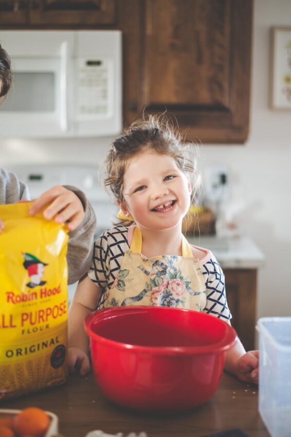 Adorable Child Baking
