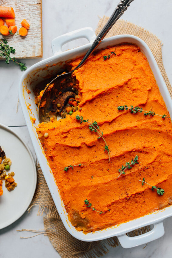 Lentil & Sweet Potato Shepherd’s Pie