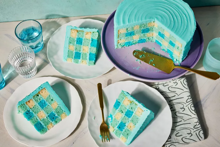Gingham Cake