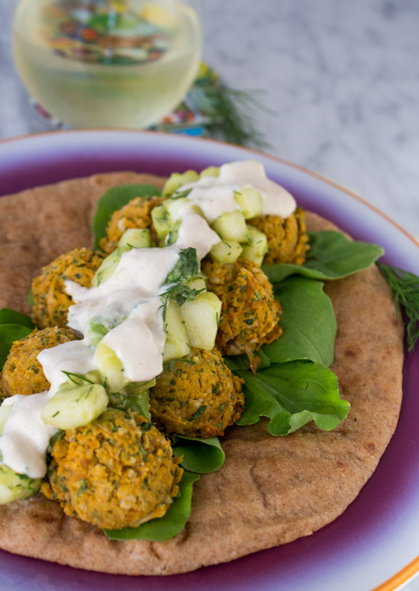 Sweet Potato Falafel Sandwich