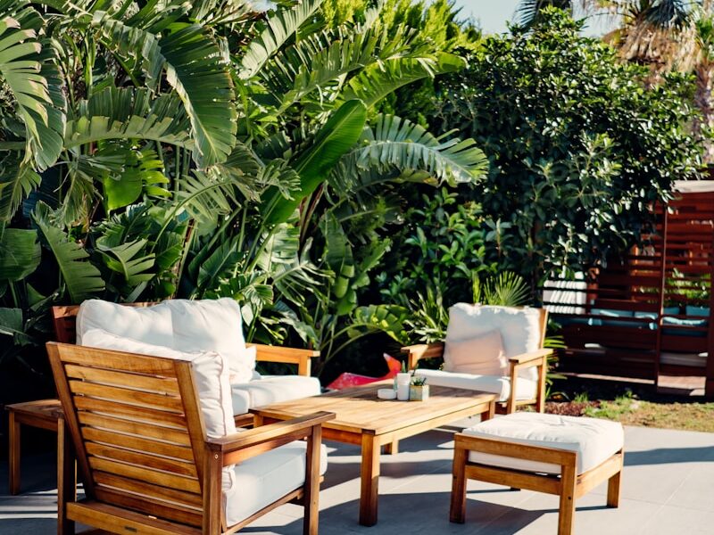 brown wooden table and chairs