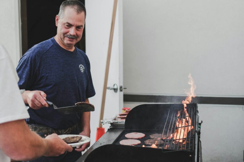 Grilling Chicken Burgers