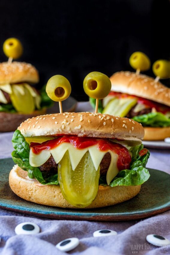 Halloween Monster Burgers