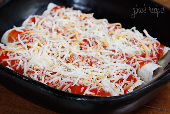 Cheesy Vegetarian Zucchini Enchiladas