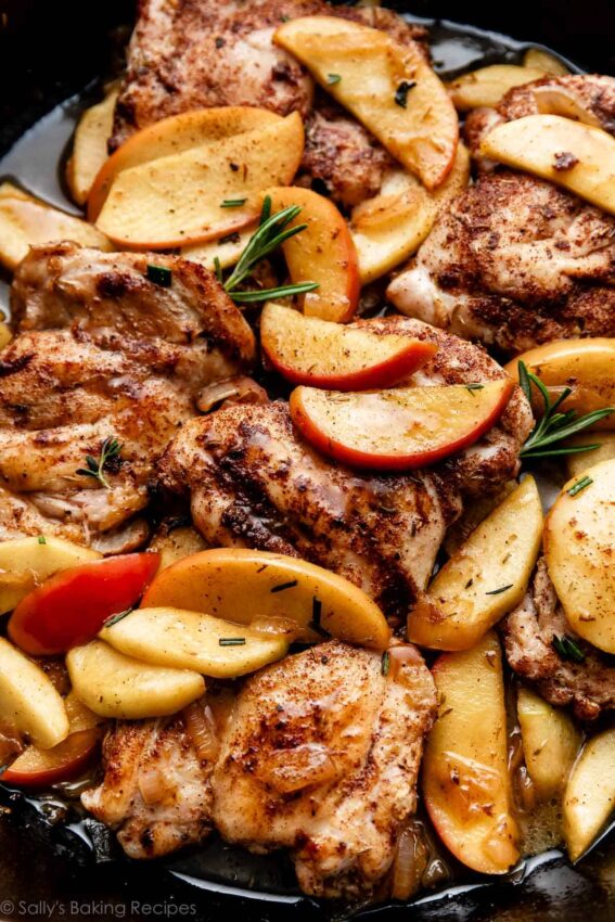 Apple Cider Chicken by sallysbakingaddiction.com