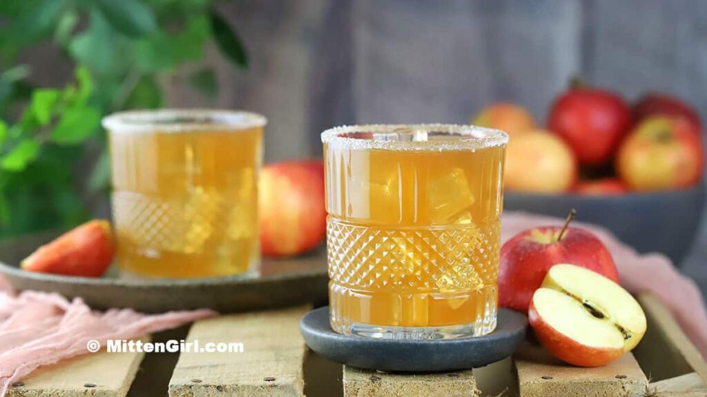 Caramel Apple Vodka Cocktail