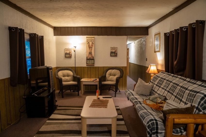 Checkered couch covers adds a cottage touch to your living room